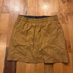 Prana Yellow Ripstop Skort Shorts Skirt